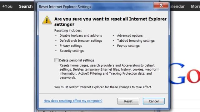 Reset Internet Explorer Settings to Default смотреть онлайн