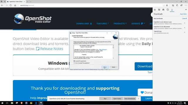 Install OpenShot video editor on Windows 10. смотреть онлайн