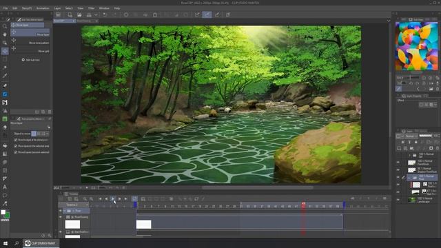 River Animation --The Lazy man's Way-- File Object in Clip Studio смотреть онлайн
