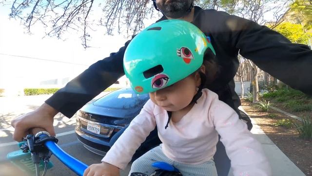 1 year old daughter on the Mac Ride Mountain Bike Child Seat смотреть онлайн