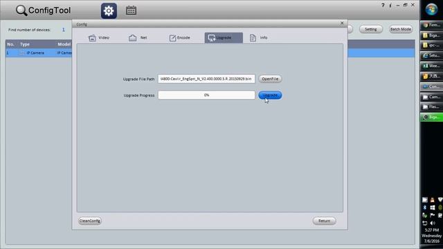 Update Firmware Via Config Tool