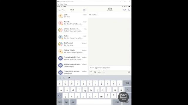 17 Microsoft Teams - Chatten mit einzelnen und mehreren Benutzern (iOS) für Schüler смотреть онлайн