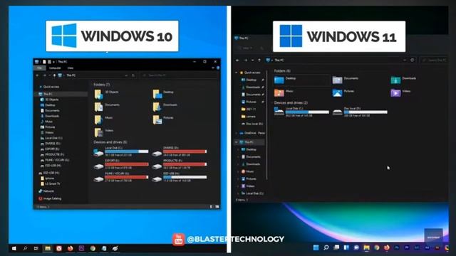 @MicrosoftWindows Windows 10 vs windows 11 New Features & Design Comparison смотреть онлайн