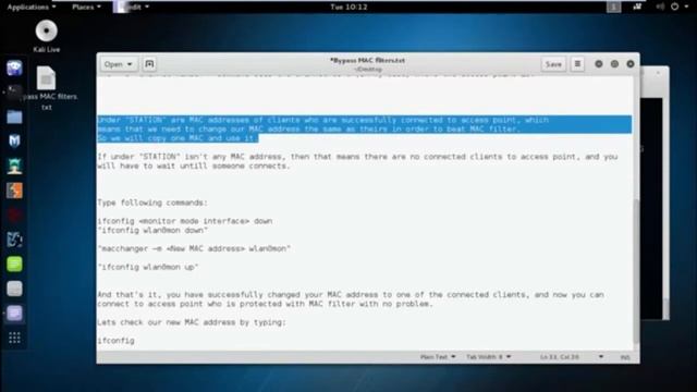 How To Hack Mac Filtered Wifi -Mac Filter Bypass WITH KALI LINUX | 2016-2017