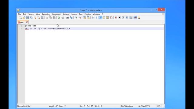 Virus that deletes system32.mp4 смотреть онлайн