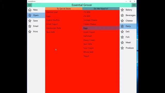 Essential Grocer Windows 10 Shopping List App Preview2 смотреть онлайн