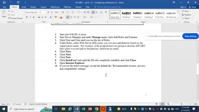 Lab 5 Web Services IIS for Windows Server 2019 смотреть онлайн