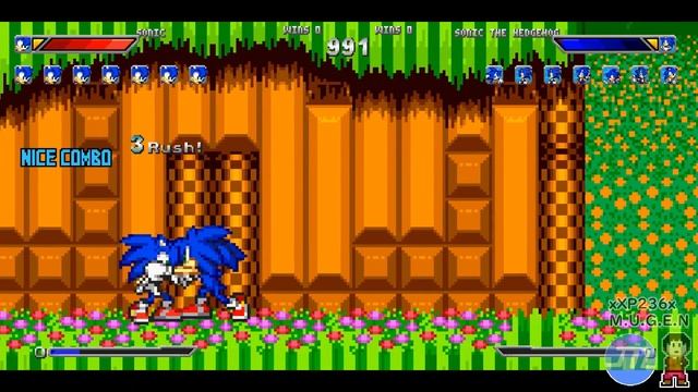 MUGEN (IKEMEN GO) Sonic Battle Redux: Sonic (me) vs 8 different Sonics (AI) (Turns) смотреть онлайн