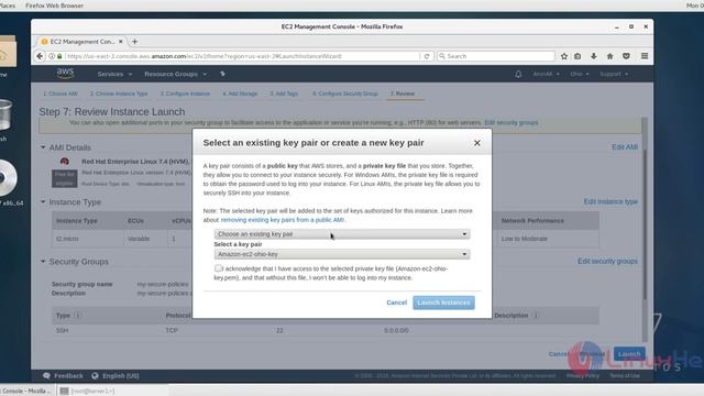 How to create and access AWS instance on Linux смотреть онлайн