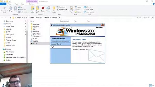 I try to install windows 2000 from a disk on my windows 10 computer смотреть онлайн