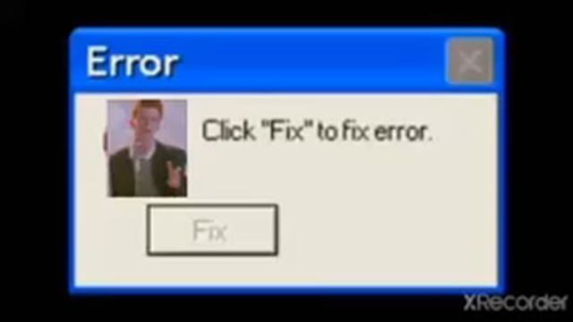Windows XP Error Sounds In Rick Astley смотреть онлайн
