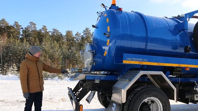 Вакуумная машина МВ-8 ТЛ740 КАМАЗ-43253 в улучшенной комплектации