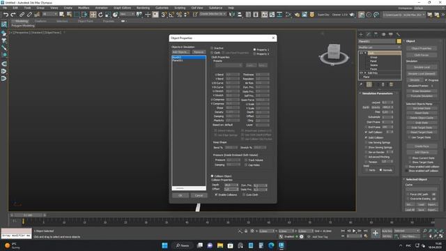 Tying a scarf using the Cloth modifier in 3ds Max. (Tutorial without comments.) смотреть онлайн
