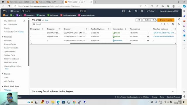 5) Working with AWS EBS volume, attach and increase in windows and linux PART-1 #aws смотреть онлайн