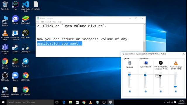 How to change Volume of individual Application | PC trips and tricks | смотреть онлайн