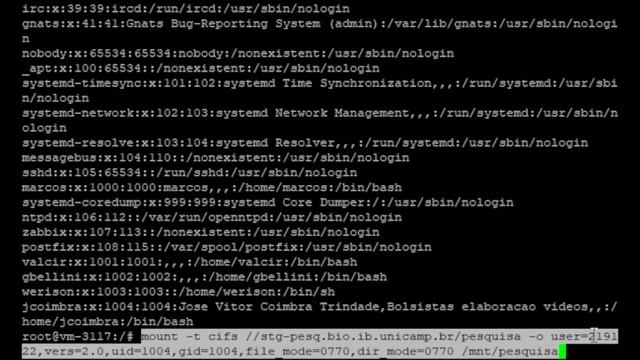 Montar/mapear a área de disco (ou pasta) de rede na Máquina Virtual Linux смотреть онлайн