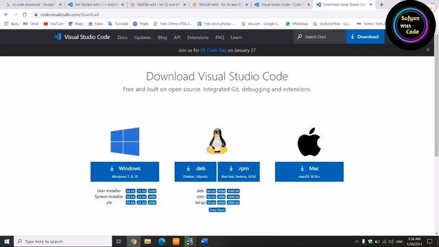 Install & Configure VS Code With C Compiler Mingw : C Tutorial #3 (part2) in English and Urdu смотреть онлайн
