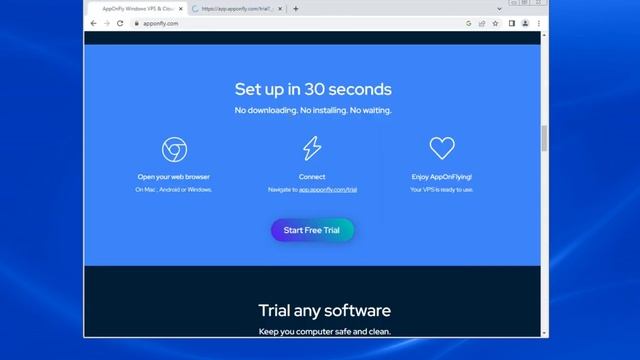 How to start free trial of AppOnFLy VPS смотреть онлайн