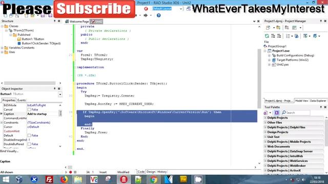 [Delphi / Pascal] Adding Your App To Startup смотреть онлайн