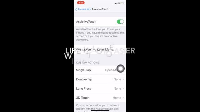 Adding Virtual home button, Assistive touch button for iPhone смотреть онлайн