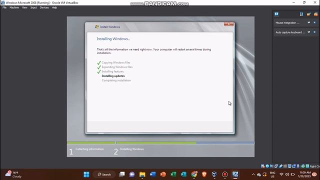 Rañeses & Cureg | Installing Windows Server 2008 using virtual box смотреть онлайн
