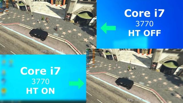 I7 GPU Update to the last video. Hyperthreading enabled and disabled. смотреть онлайн