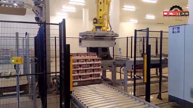 Роботизированный паллетизатор с зажимом смотреть онлайн