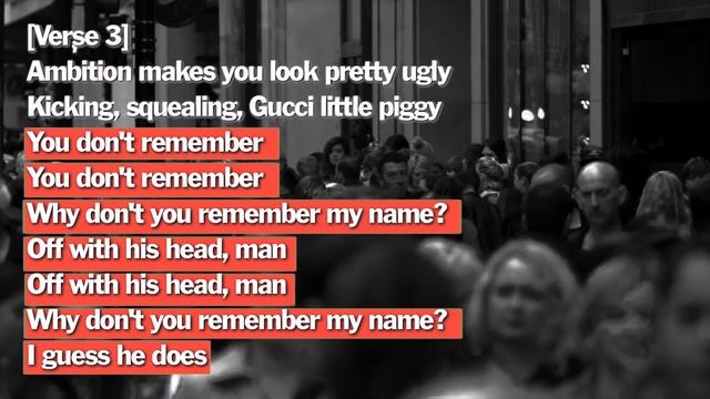 The Lyrics of Radiohead's PARANOID ANDROID смотреть онлайн