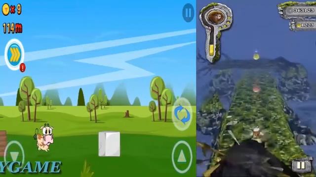 Run Cow Run vs Temple Run Brave || Android iPad iOS Gameplay HD IP PLAYGAME смотреть онлайн