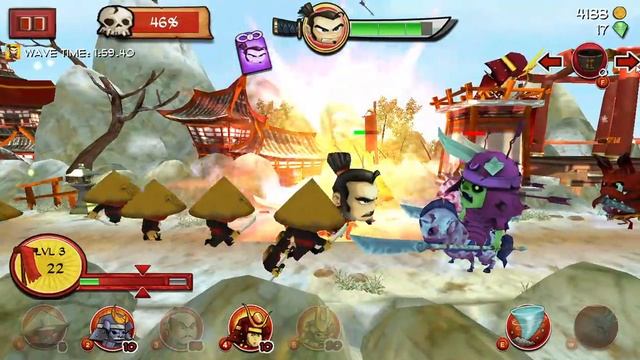 Samurai vs Zombies Defense part 5: almost dying a lot смотреть онлайн