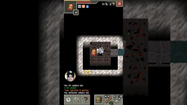 Pixel Dungeon walk through. Level 11. Yess...OH NO! Wonderful sound effects. смотреть онлайн