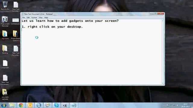 How to add gadgets on Windows Desktop.mov смотреть онлайн