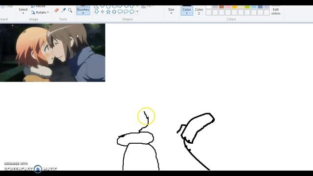 Atemping To Draw Kotoura ~ San On Laptop! (fail)