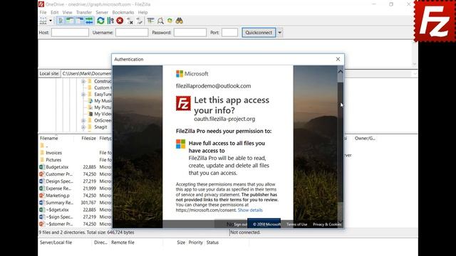 FileZilla Pro How to Connect to OneDrive смотреть онлайн