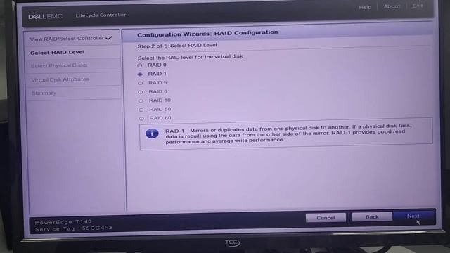 Dell PowerEdge T140 raid configuration смотреть онлайн