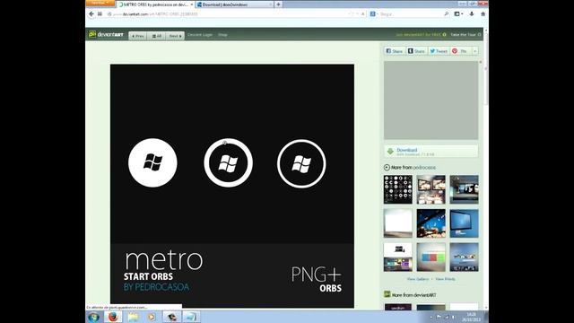 Changer son icon menu demarrer Windows 7 смотреть онлайн