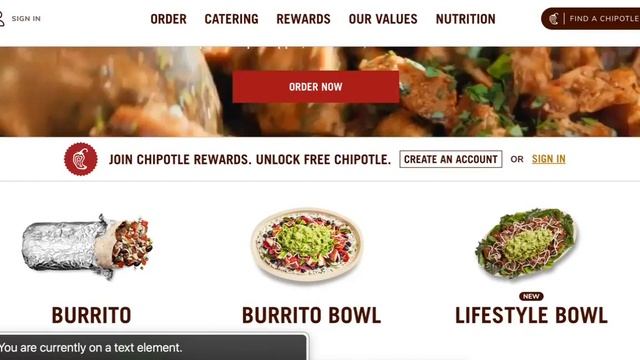 VoiceOver Chipotle Website смотреть онлайн