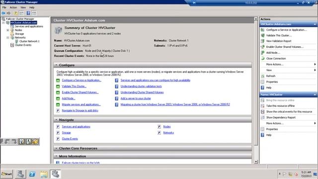 Hyper-v 07 Hyper V Workshop SAN ISCSI Cluster CSV FailOver