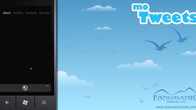 moTweets for Windows Phone 7 - Panoramic Software Inc. смотреть онлайн