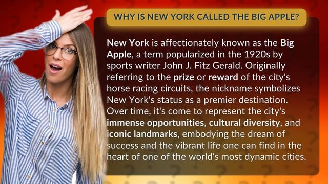 Why is New York called the Big Apple? смотреть онлайн