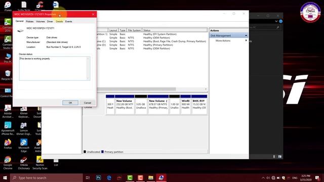 2 Methods How to Check your Hard Disk Partition Style is MBR / GPT in Window 10 2020. смотреть онлайн
