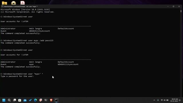31.3 Change or Remove a Password of User Account in Windows CMD смотреть онлайн