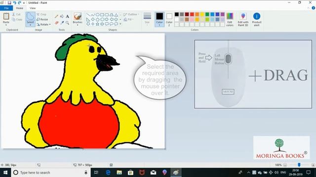MS Paint - How to use Free-Form Selection Tool in MS Paint in Windows 10 смотреть онлайн