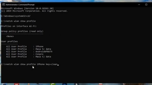 How to hack WIFI password using cmd windows 10 1