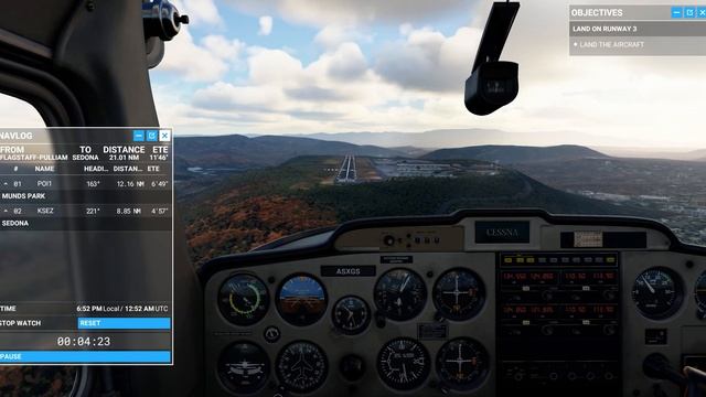 Microsoft Flight Simulator 2020 Navigation Training Landing смотреть онлайн