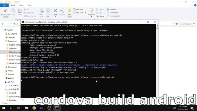 Gdevelop Mannual Android Export (Offline) using cordova смотреть онлайн