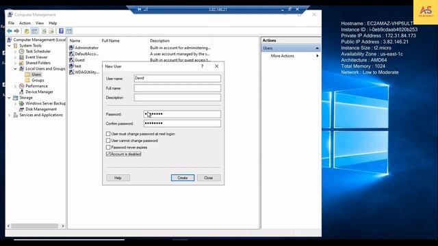AWS | Create Local Users and Groups in AWS Windows Instance | In Hindi смотреть онлайн