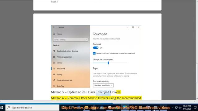 Fix Laptop Touchpad Not Working on Windows 10 смотреть онлайн
