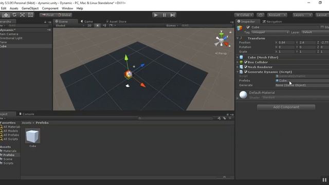 Instantiate a game object at runtime in unity | dynamic gameobject in unity смотреть онлайн