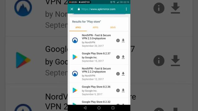 1er partie, mettre Playstore à jours & installer Apk mirror смотреть онлайн